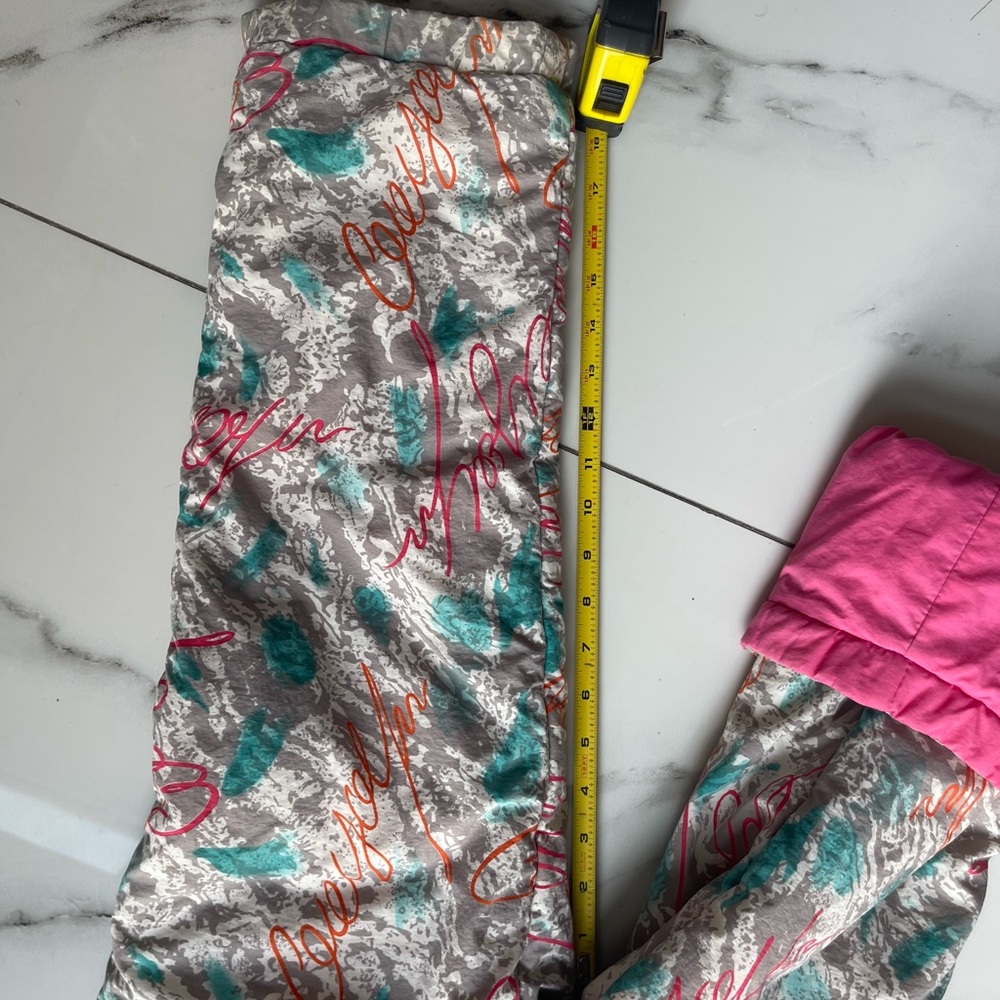 Vintage Hot Gear Kids 90s Snowsuit Vibrant Colorblock Pink Ski Winter One-Piece - Picture 9 of 10